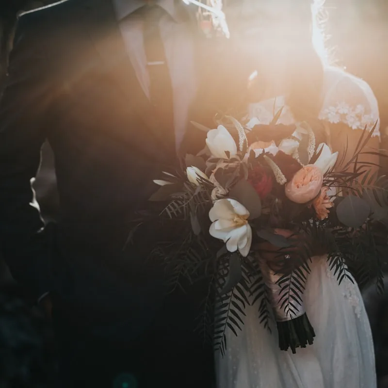 The first full-page photograph of a wedding day